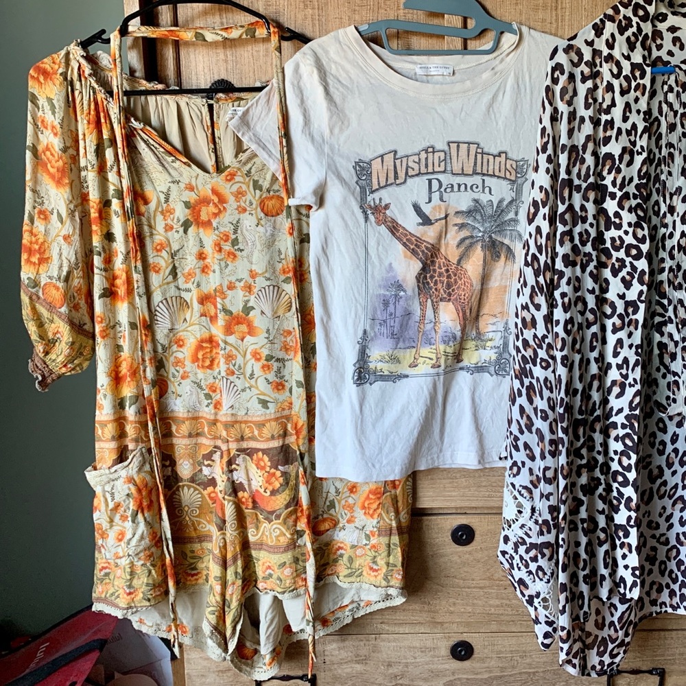 Spell Gypsy Collective Seashell Romper Sand EUC S